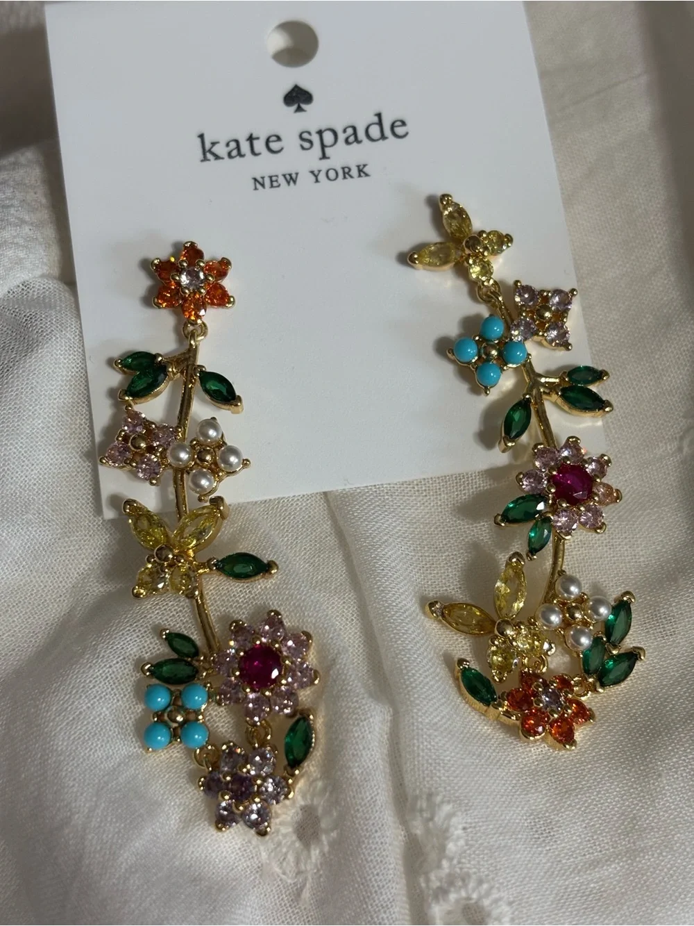 kate spade Multi-Color Floral Drop Earrings